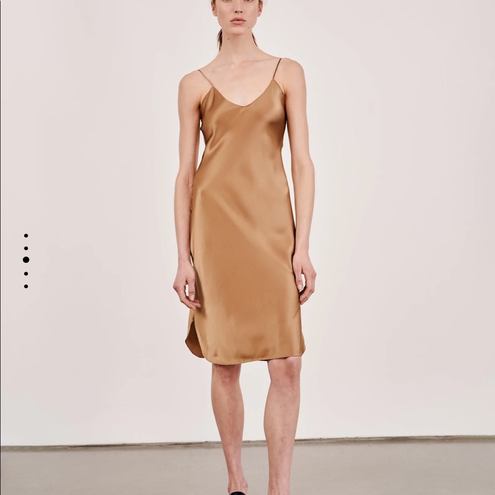 Nili Lotan Cami Silk Dress, Bronze